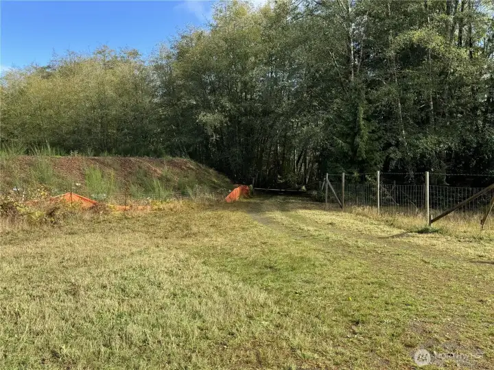 Parcel, looking NE toward gate.