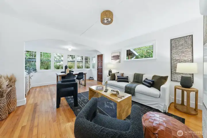 Updated throughout with new, modern light fixtures that enhance each room’s ambiance and highlight the home’s features.