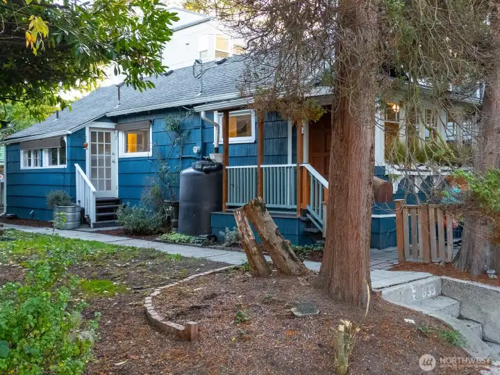 Perched just above the street, offering an added sense of privacy and separation.