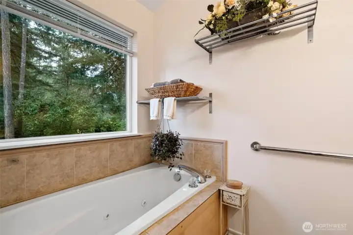 Jetted Tub in Primary Bathroom