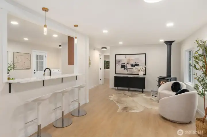 Set the coffee here, stay for the company.