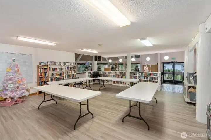 A bright spot for paperbacks, puzzles, and getting creative with neighbors.