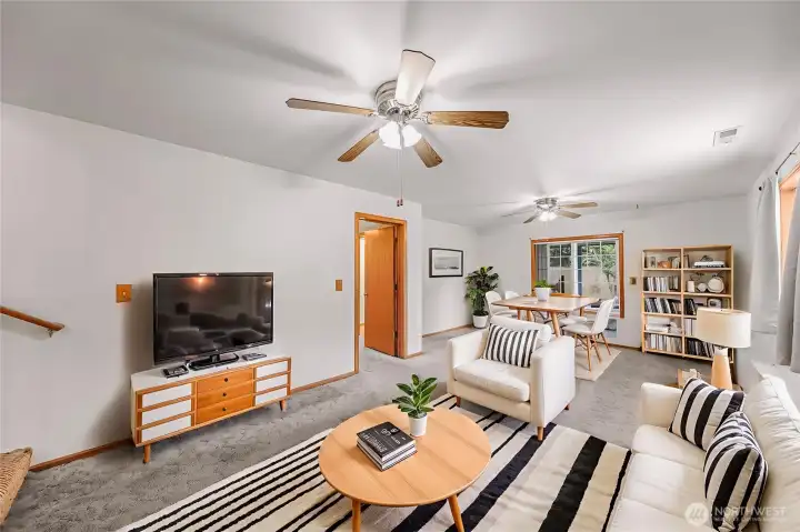 Virtually Staged Rec Room