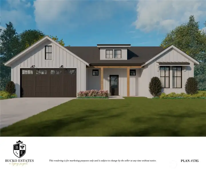 1785 Georgia Rendering - Colors may differ. Buyer to verify info