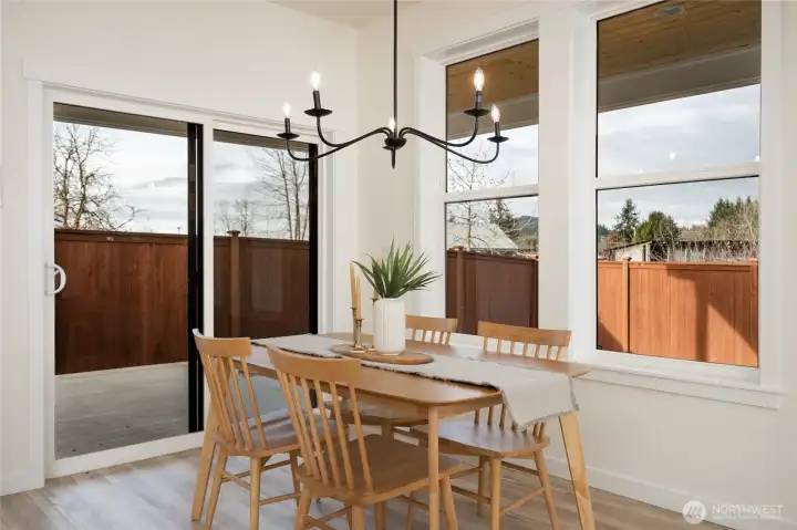 Dining area - Pics are of a different 1785 plan. Features and colors may differ.