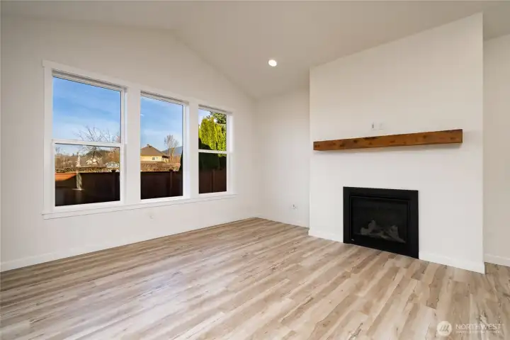 Living room - Pics are of a different 1785 plan. Features and colors may differ.