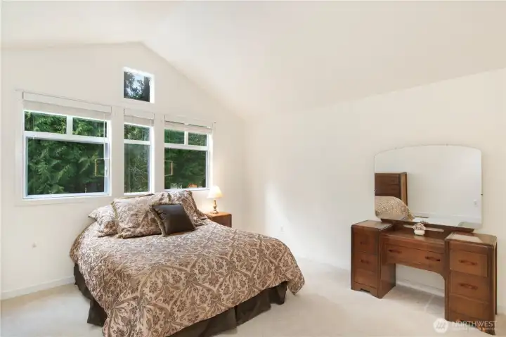 Second Bedroom Suite with vaulted celings.