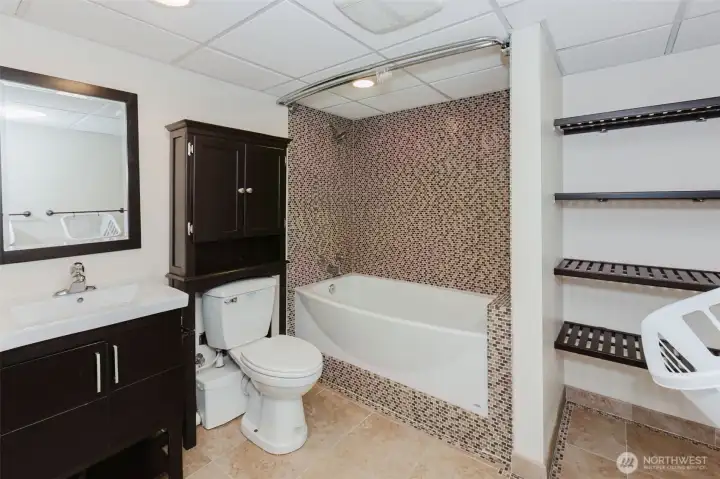 full bathroom laundry downstairs