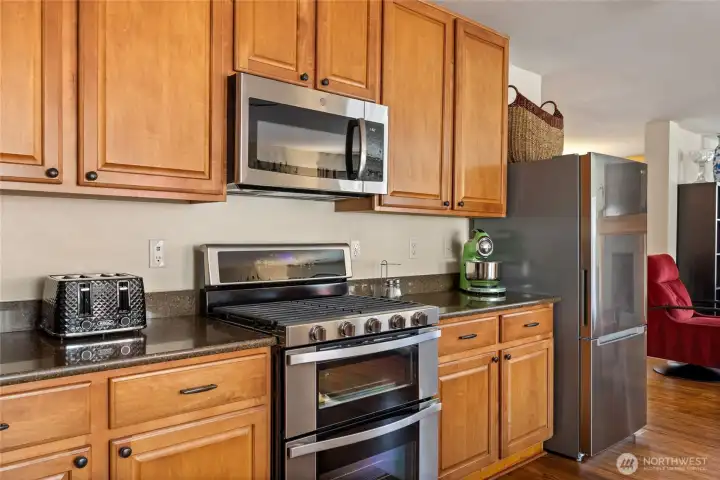 Gas Stove with 2 Refrigerators