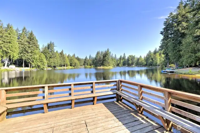 Timberlakes private lake park.