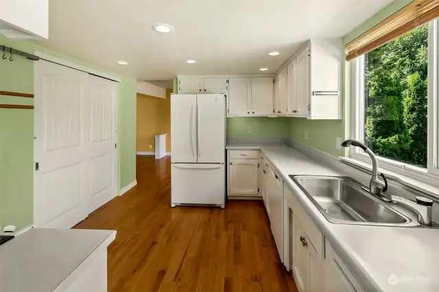 Lots of storage in the kitchen and a large pantry!