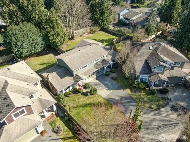 Aerial shot of the property.