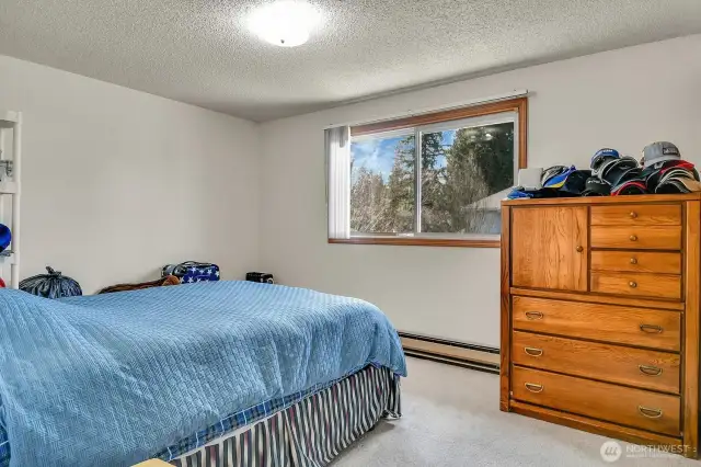 Unit A - Primary Bedroom on upper floor.