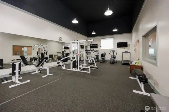 Clubhouse gym.