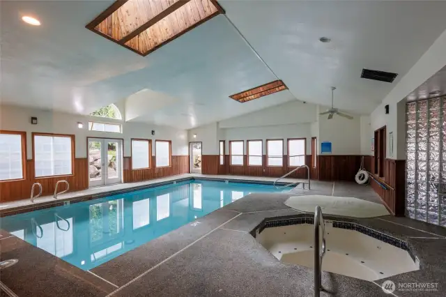 Relax & unwind in the in-door pool, hot tub and sauna.