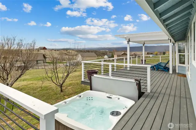 Enjoy views of the valley from the newly installed deck at 140 Saddle Rock!