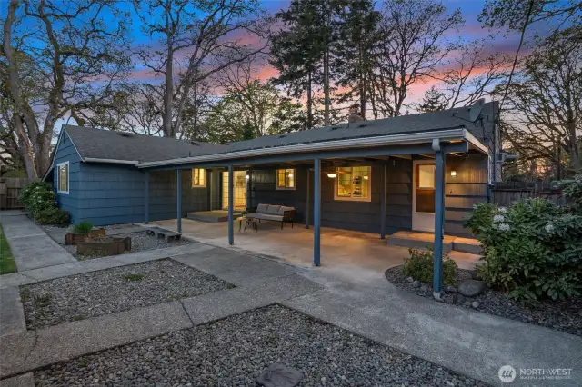 Spacious covered patio for outdoor entertaining year round.