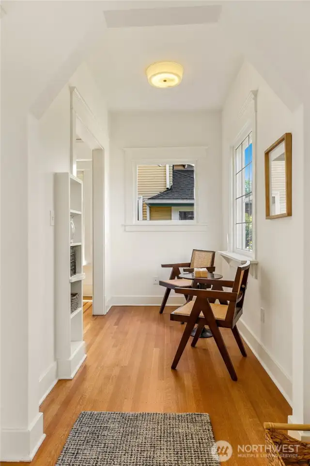 This long room runs the full length of the home and is found in the west end of the first floor.
