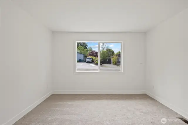 Additional space with a closet that would be perfect for a home office, hobby room or additional bedroom.