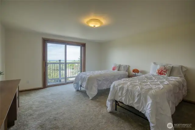 Bedroom 2 Upstairs with Ocean View