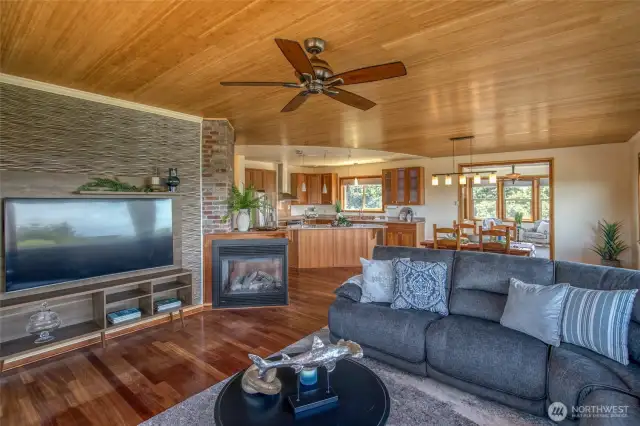 Living Room with Gas Fireplace