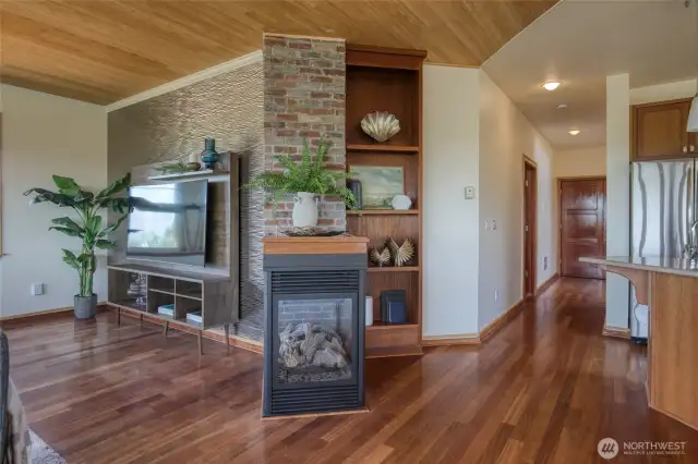 Living Room with Gas Fireplace