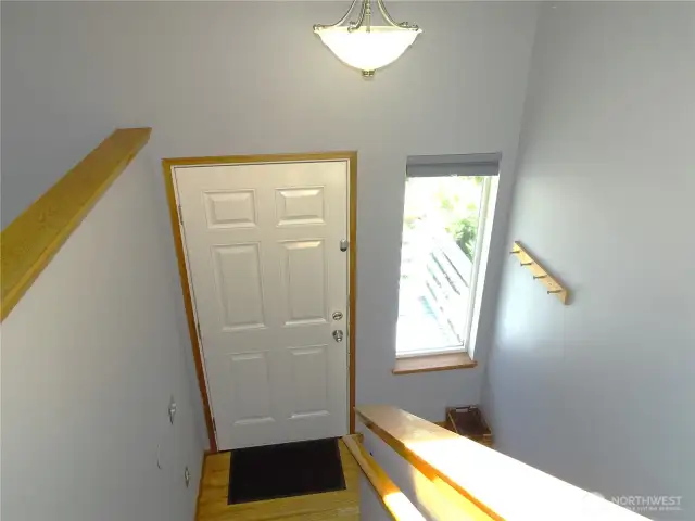 Entry With Oak Hardwood Flooring.