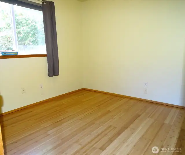 Bedroom 3 Has Beautiful Bamboo Flooring.