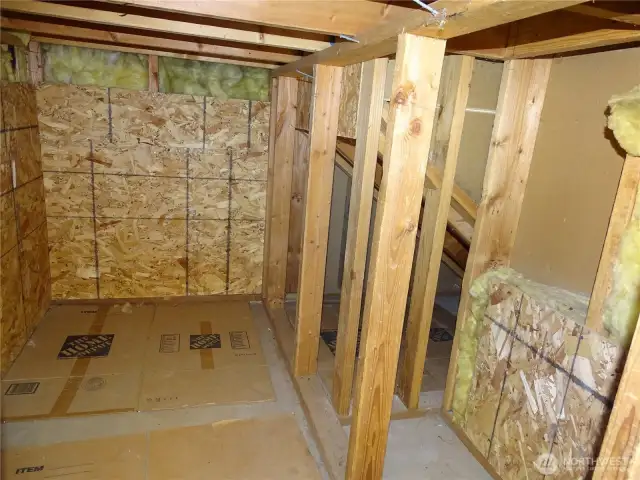Extra Storage Accessed From The Garage.