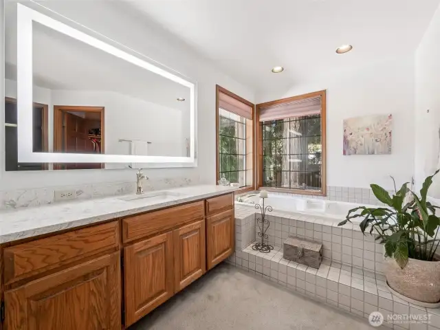 Primary Bathroom with Jetted Soaker Tub