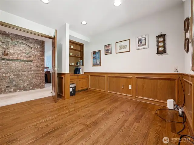 Den/Office with Built-in Cabinetry