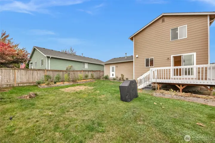 Fully Fenced backyard