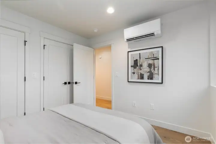 Photo is model unit 6510, lower floor bedroom