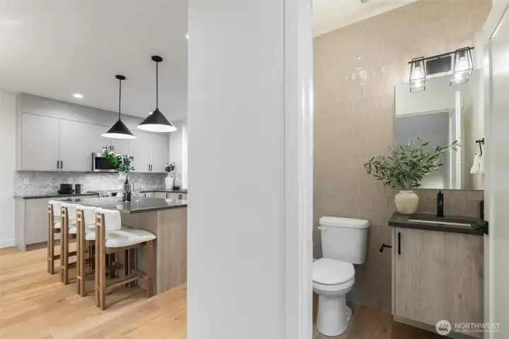 Photo is model unit 6510, kitchen + powder