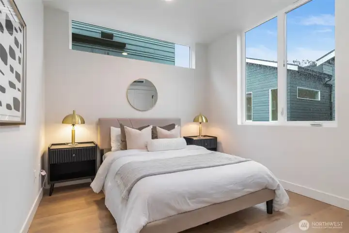 Photo is model unit 6510, second bedroom on upper floor