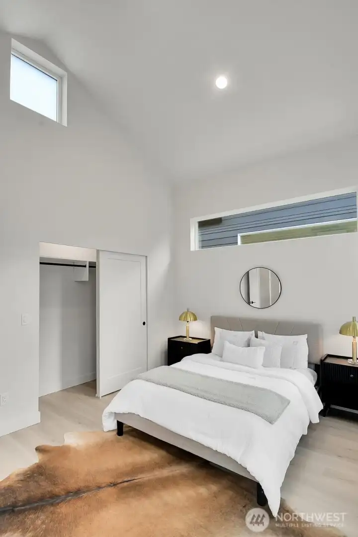 Second Bedroom features vaulted ceiling