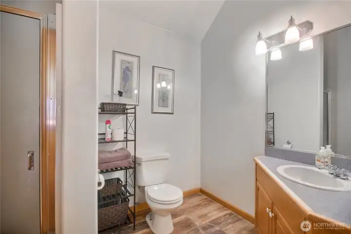 3/4 upstairs bathroom.