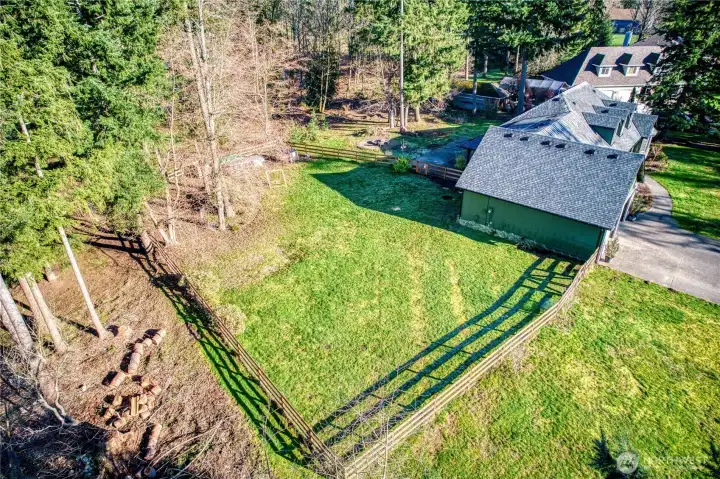 Just shy of an acre lot.