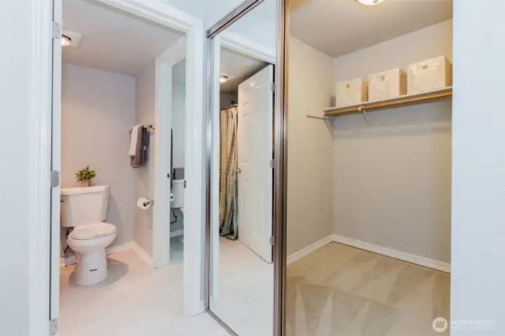 Primary walk in closet