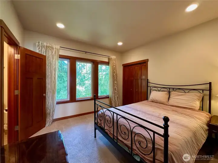 The second main floor bedroom also has its own attached bathroom.