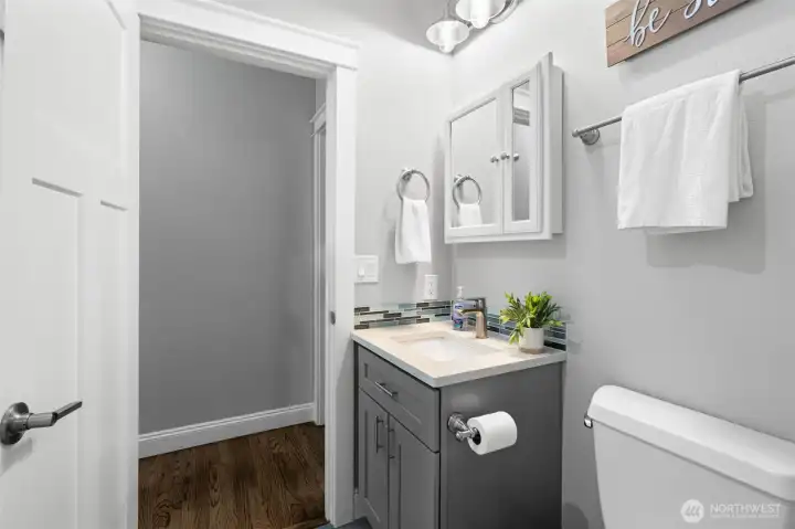 3/4 bathroom on main