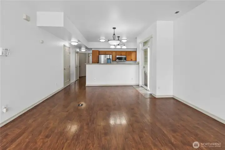Generous Size Living and Kitchen Area