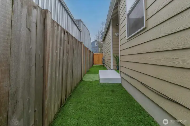 Astro Turf Side and Backyard