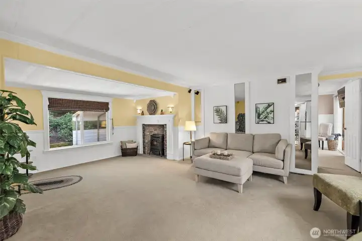 Pellet stove is an energy efficient way to heat the whole house.