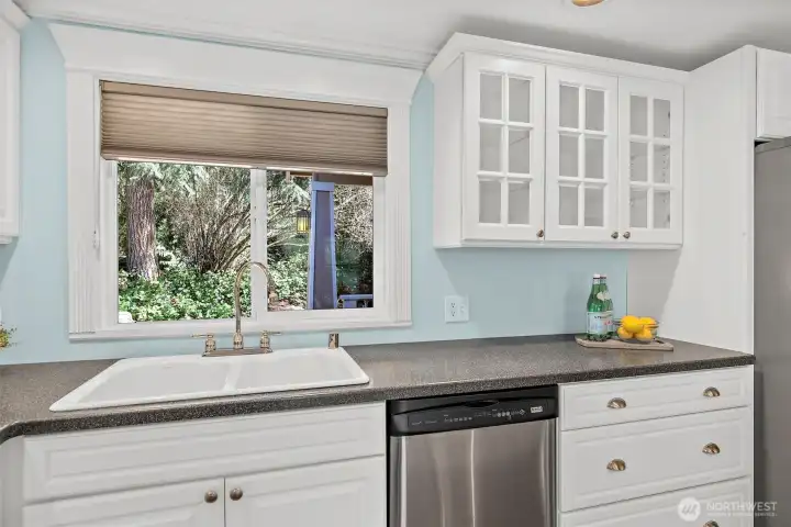New sink, faucet, and cabinets througout.