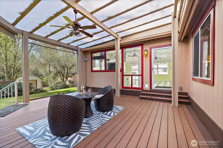 Another angle of the deck.