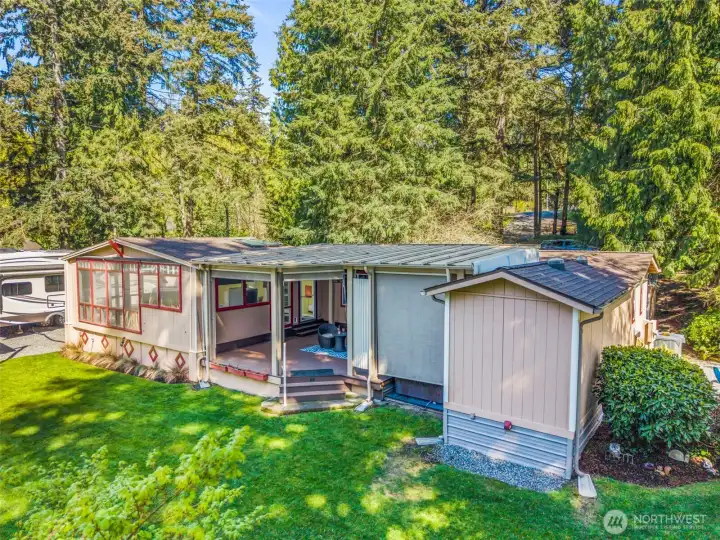 Back of the property.