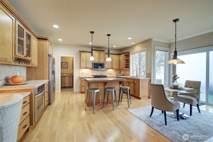 Spacious kitchen featuring abundant counter space and a convenient double oven—perfect for cooking and entertaining.