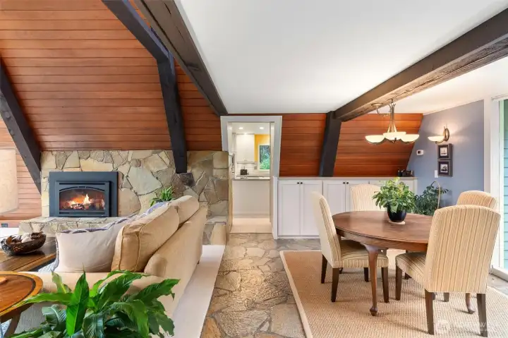 Heading towards the kitchen.