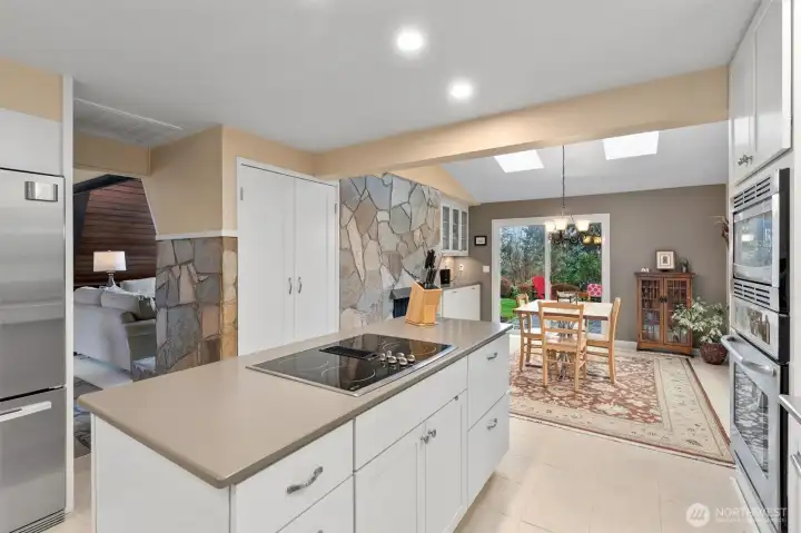 Great island with lots of room for food prep.